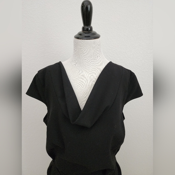 Calvin Klein Women's Career Work Evening Black Dress Size 14W - Picture 1 of 7